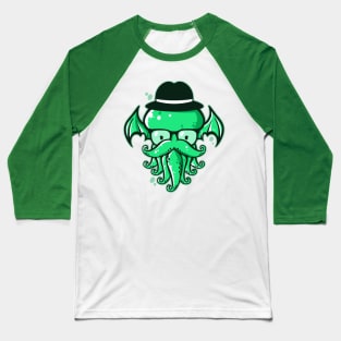 Hipster Cthulhu Baseball T-Shirt